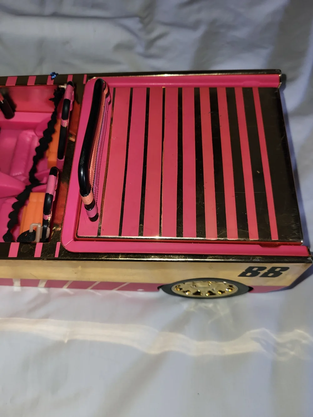 Pink Kids Toy Convertible Car - Branded Play Vehicle